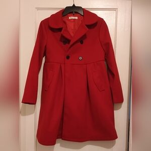SHEIN Red Kids Blazer Coat